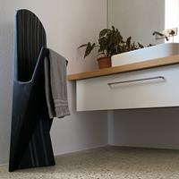 Eccopanta gessato bedroom coat stand - black 6